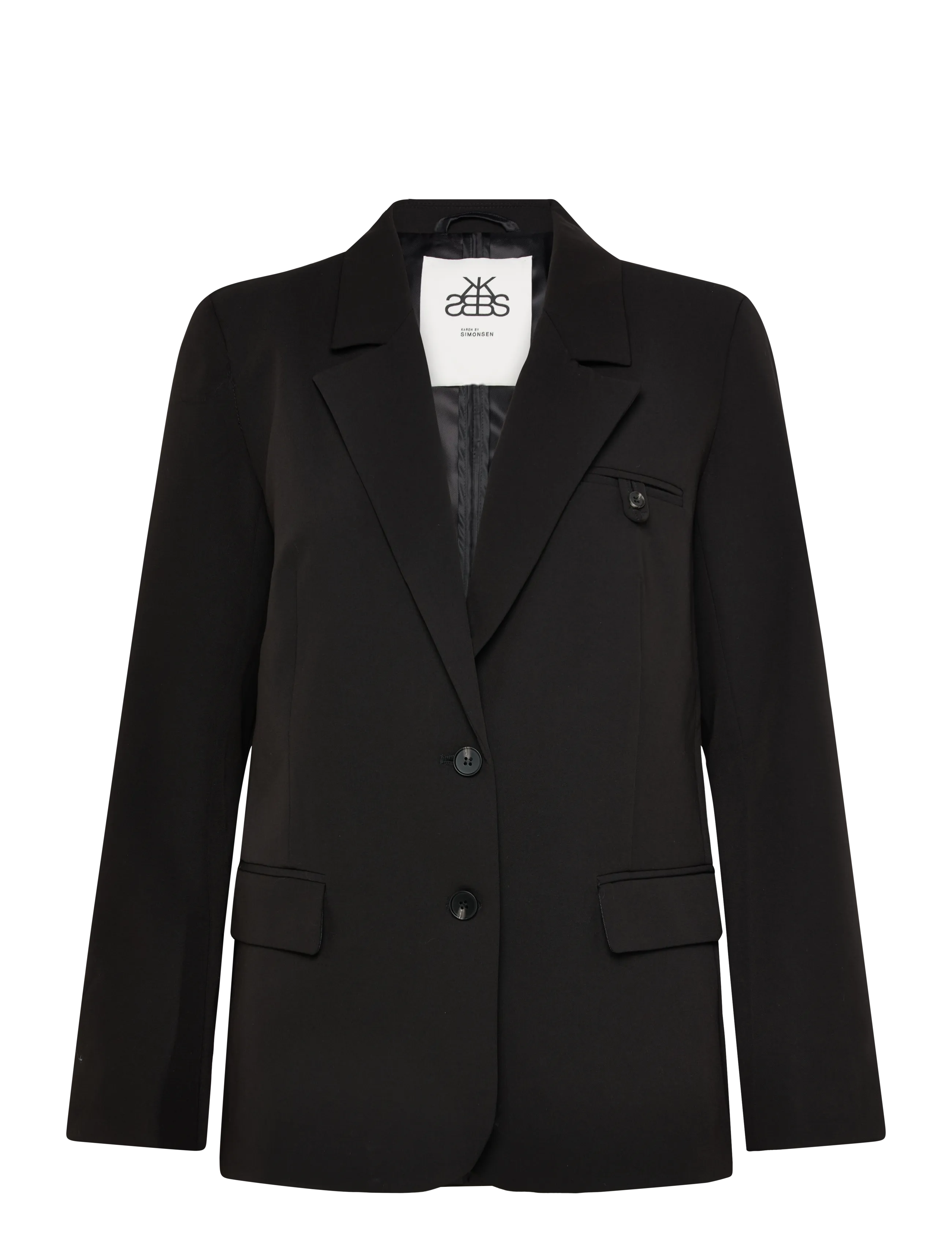 Karen By Simonsen KBRo Solid Blazer - Tøj - METEORITE / black