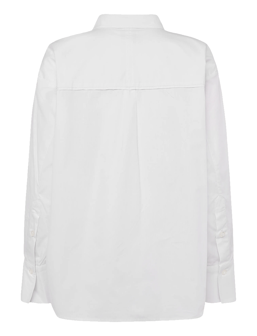 Karen By Simonsen - KBDilja Shirt - langärmlige hemden - bright white - 1