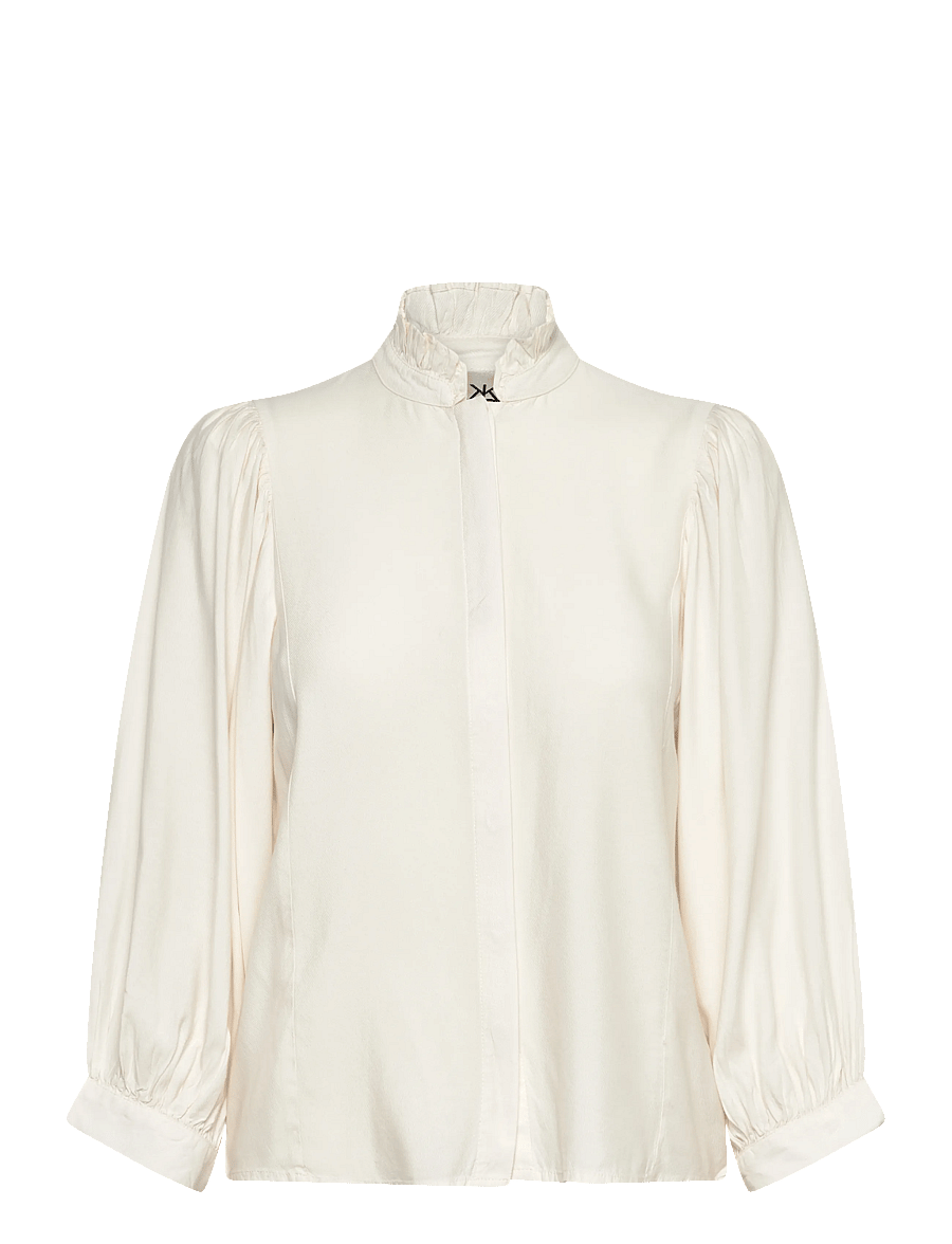 Karen By Simonsen - KBDenise Shirt - langærmede bluser - egret - 1