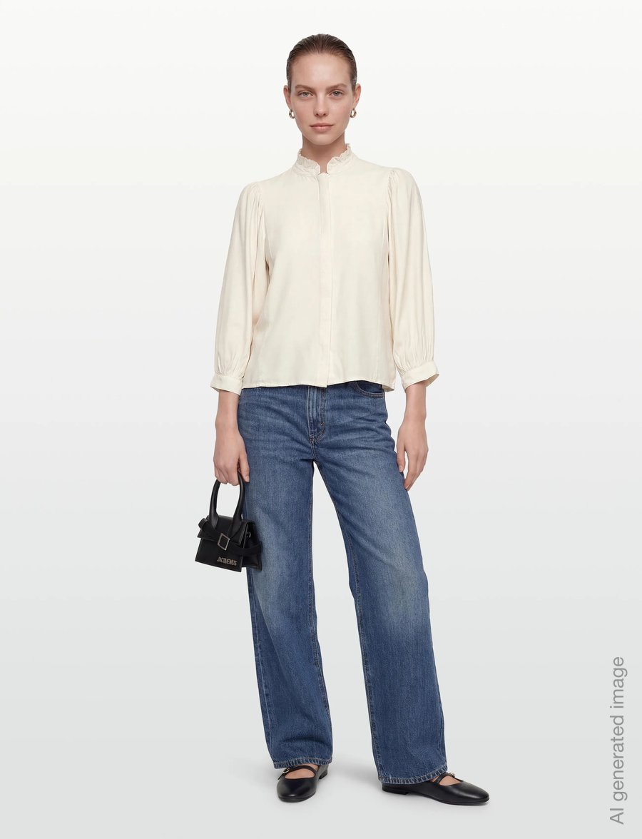 Karen By Simonsen - KBDenise Shirt - langærmede bluser - egret - 0