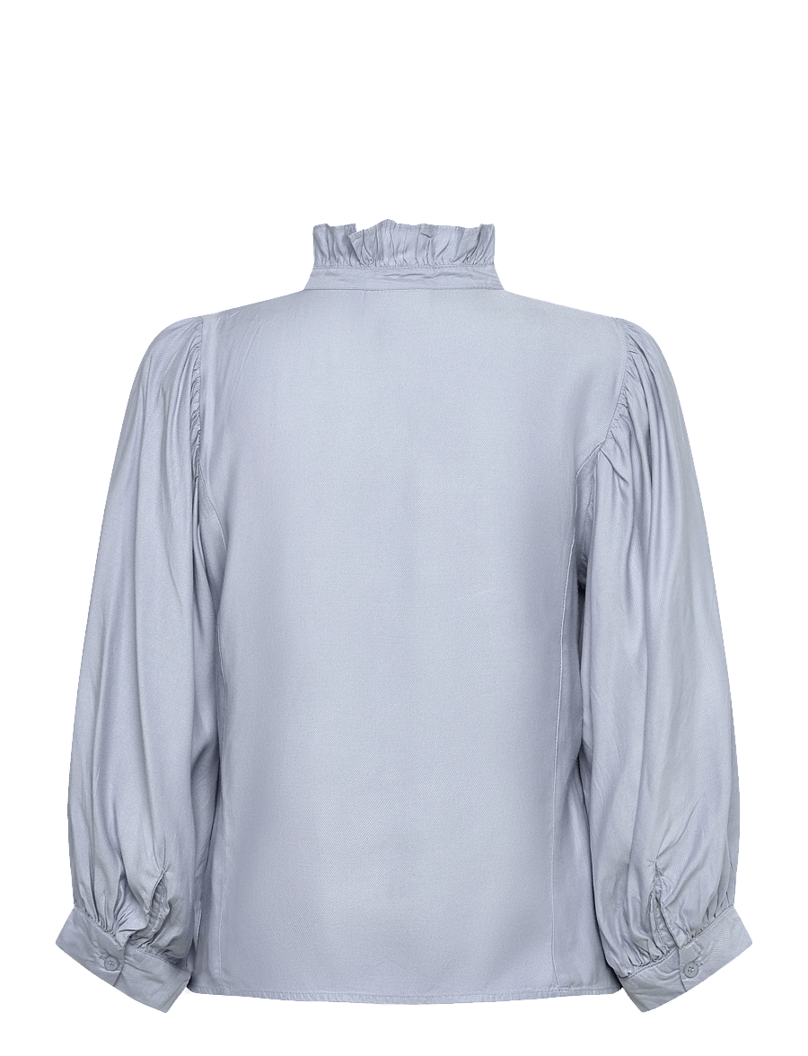 Karen By Simonsen - KBDenise Shirt - langärmelige blusen - subdued blue - 2