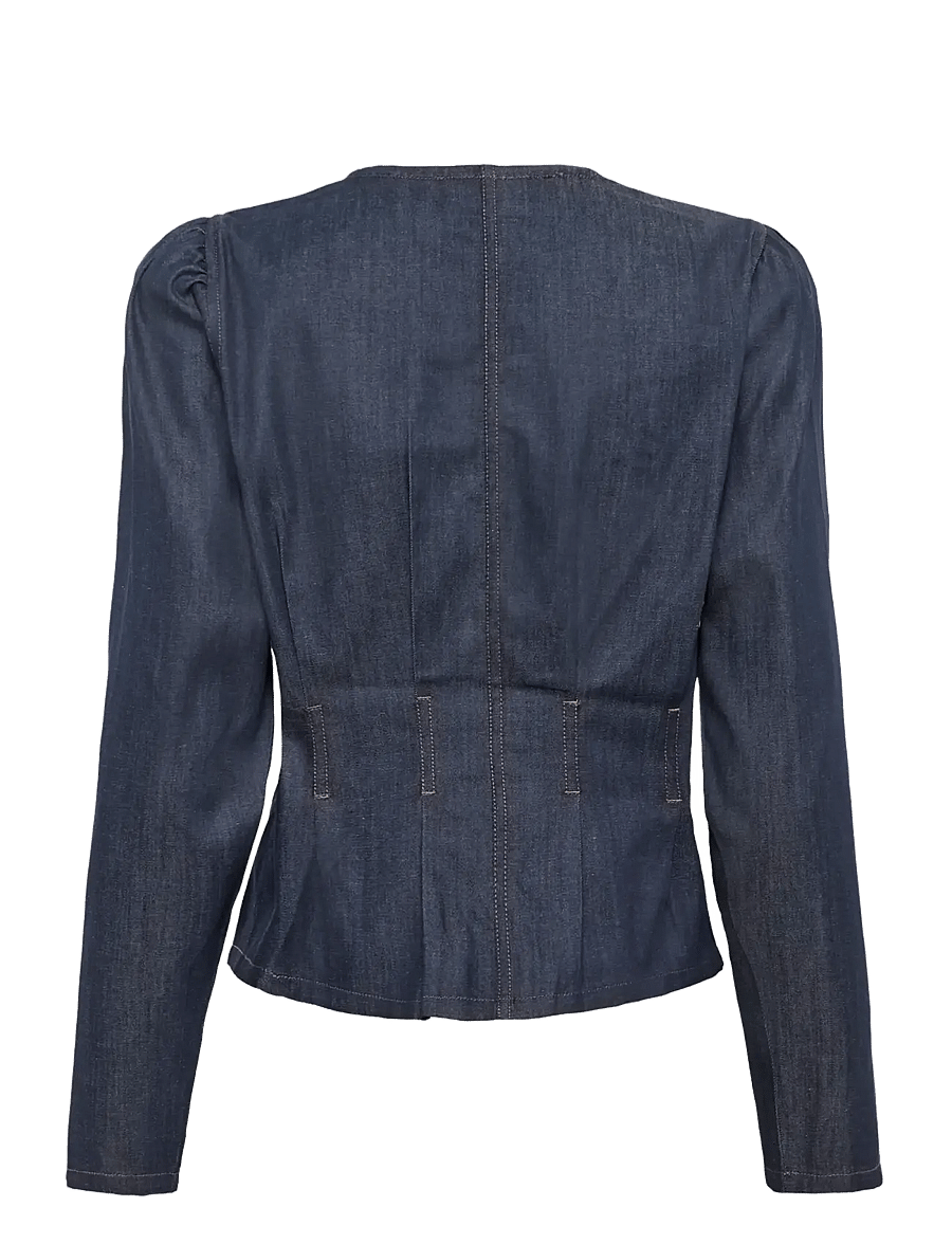 Karen By Simonsen - KBDrew Blouse - langærmede bluser - ombre blue - 2