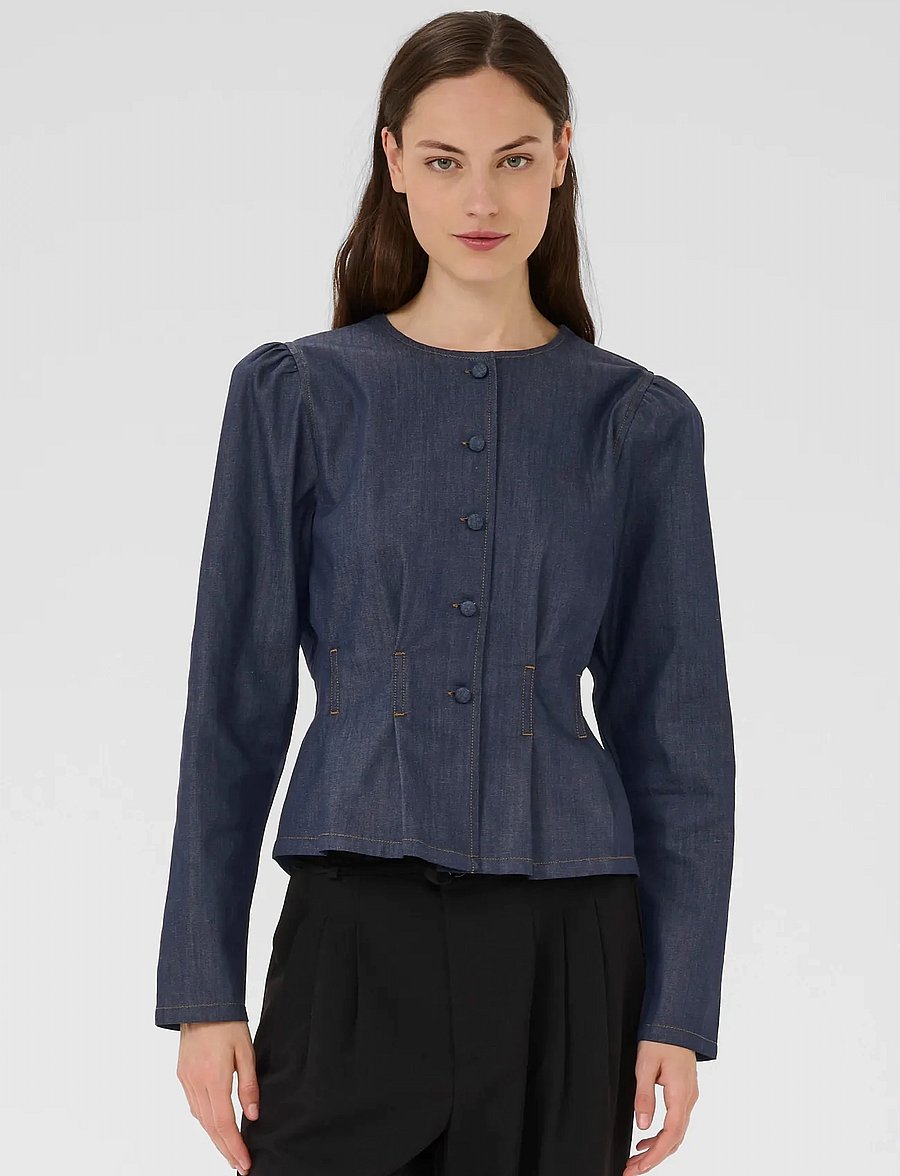 Karen By Simonsen - KBDrew Blouse - langærmede bluser - ombre blue - 0