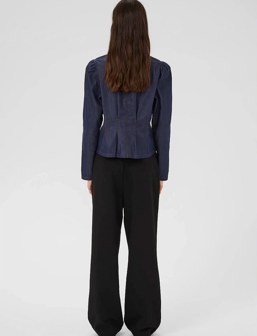 Karen By Simonsen - KBDrew Blouse - langærmede bluser - ombre blue - 4