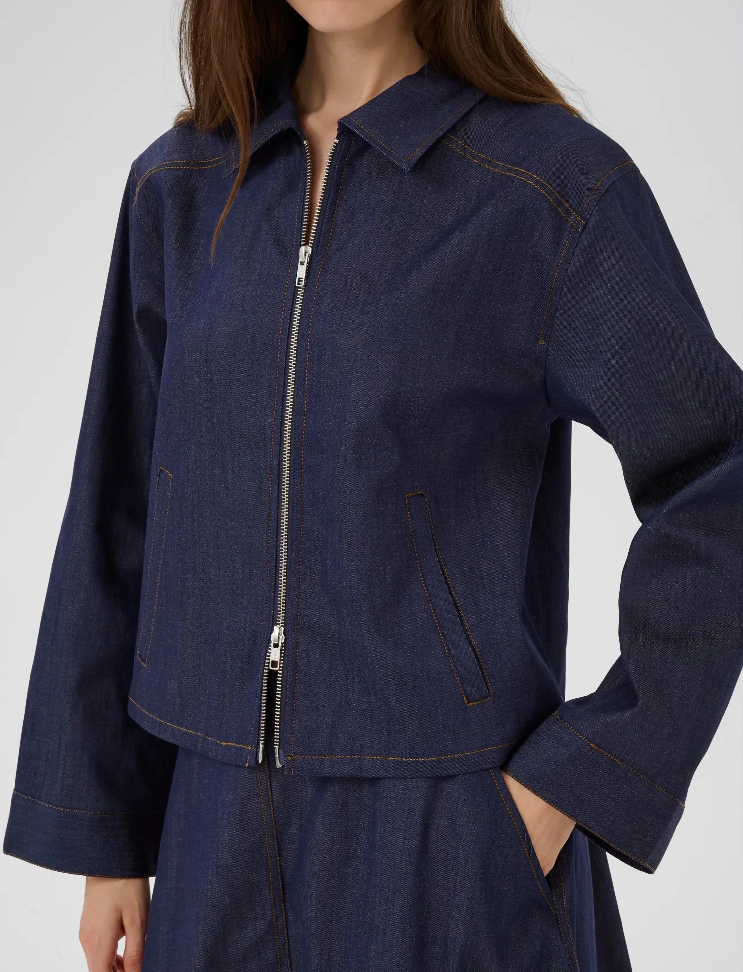 Karen By Simonsen - KBDrew Shirt - vårjakker - ombre blue - 5