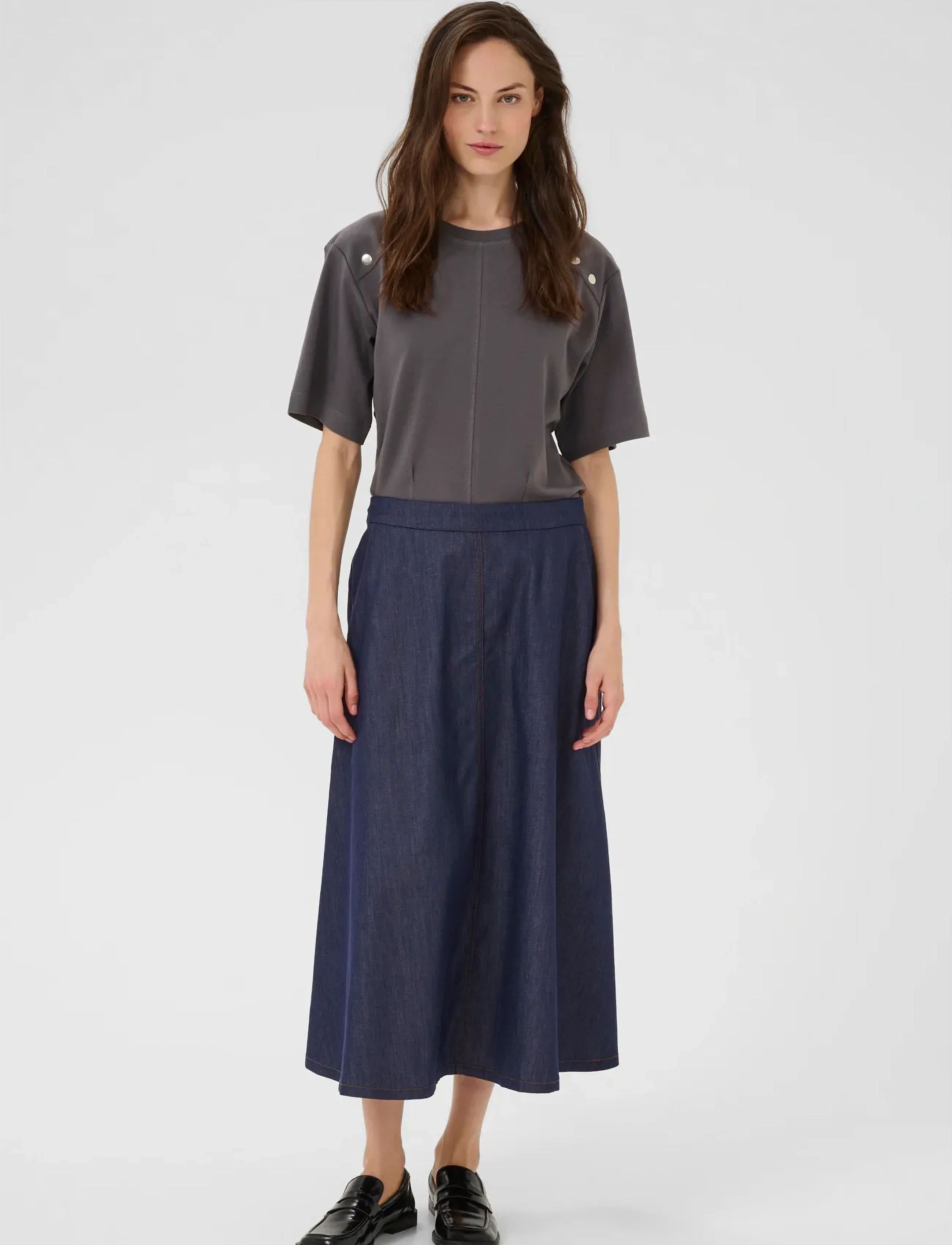 Karen By Simonsen - KBDrew Skirt - midi kjolar - ombre blue - 3