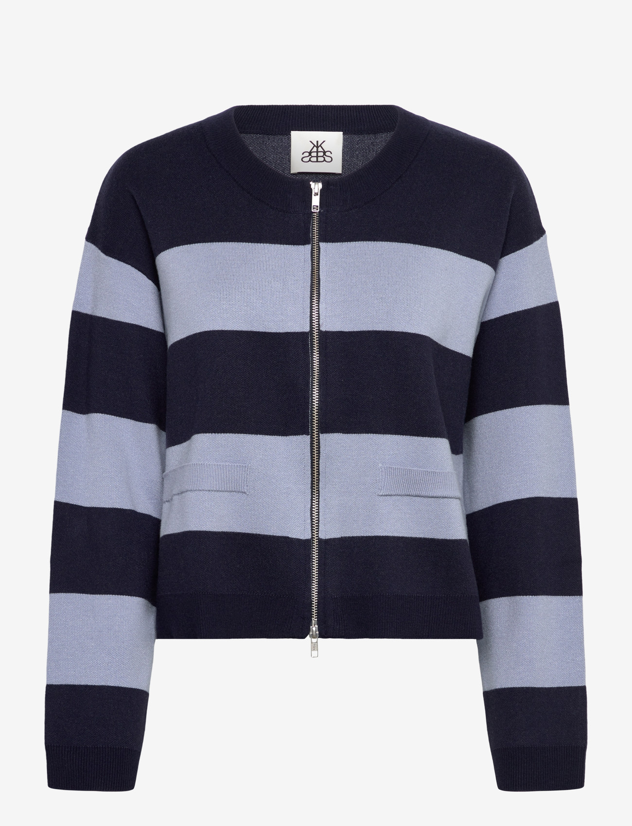 Karen By Simonsen - KBDiana Doddie Cardigan - cardigans - ombre blue stripe - 1