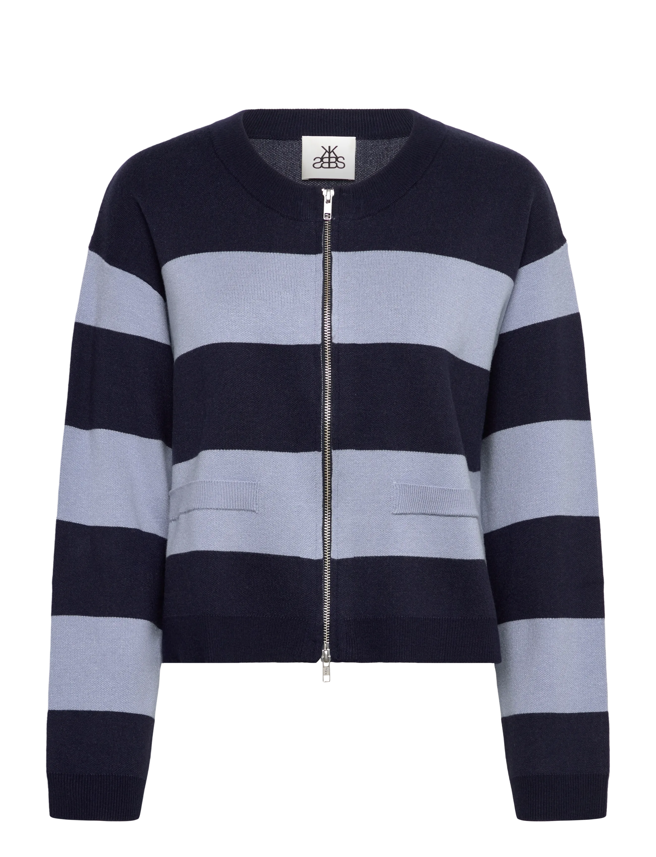 Karen By Simonsen - KBDiana Doddie Cardigan - cardigans - ombre blue stripe - 1