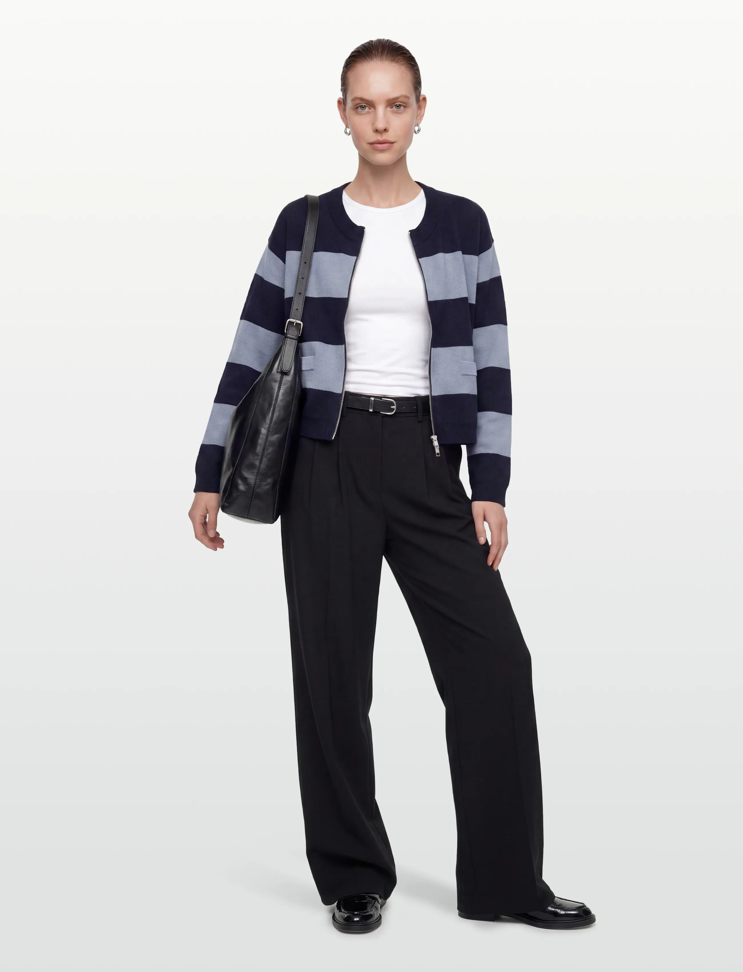 Karen By Simonsen KBDiana Doddie Cardigan - Strickmode - OMBRE BLUE STRIPE / navy