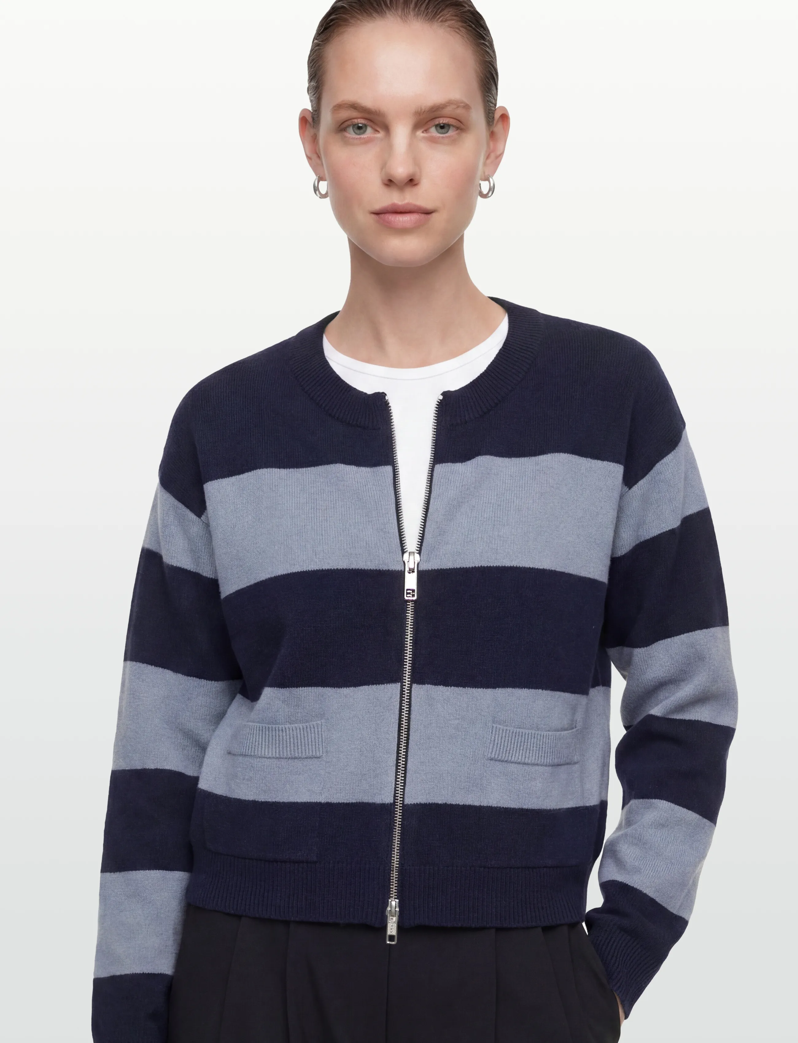Karen By Simonsen - KBDiana Doddie Cardigan - cardigans - ombre blue stripe - 3