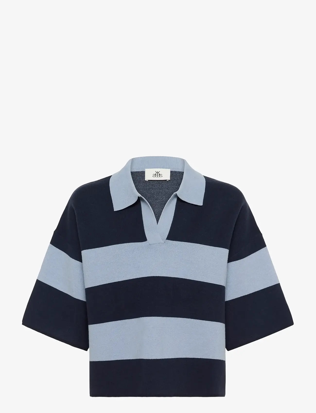 Karen By Simonsen - KBDiana Doddie Tee Polo - poloer - ombre blue stripe - 1