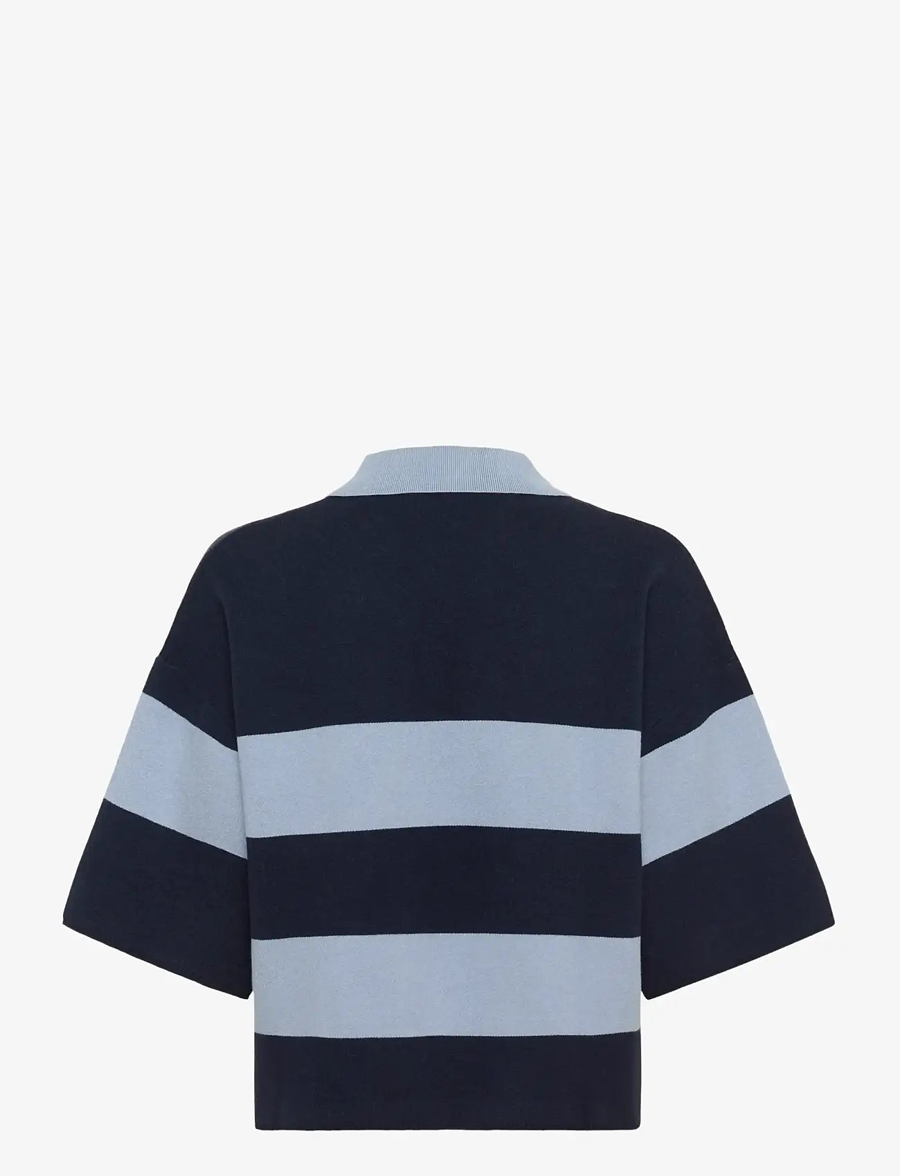 Karen By Simonsen - KBDiana Doddie Tee Polo - poloer - ombre blue stripe - 2