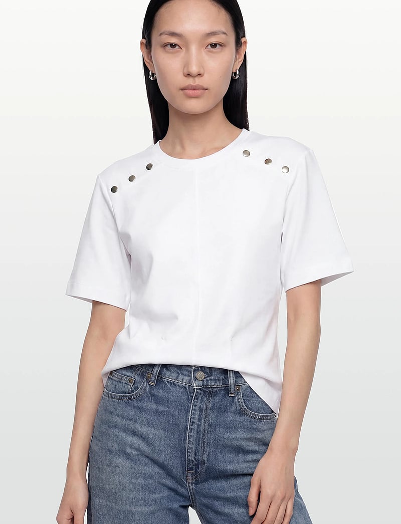 Karen By Simonsen - KBDella Tee - t-shirts - bright white - 3