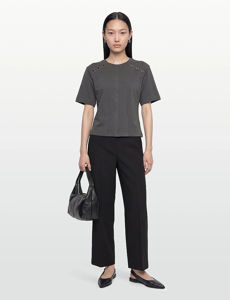 Karen By Simonsen - KBDella Tee - t-shirts - thunderstorm - 0