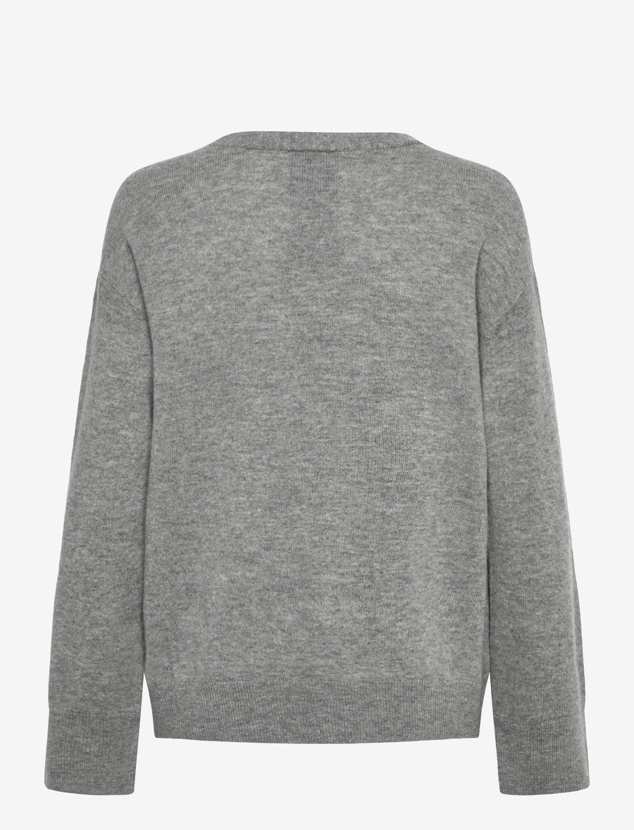 Karen By Simonsen - KBAnemone V-neck - sviitrid - medium grey melange - 2