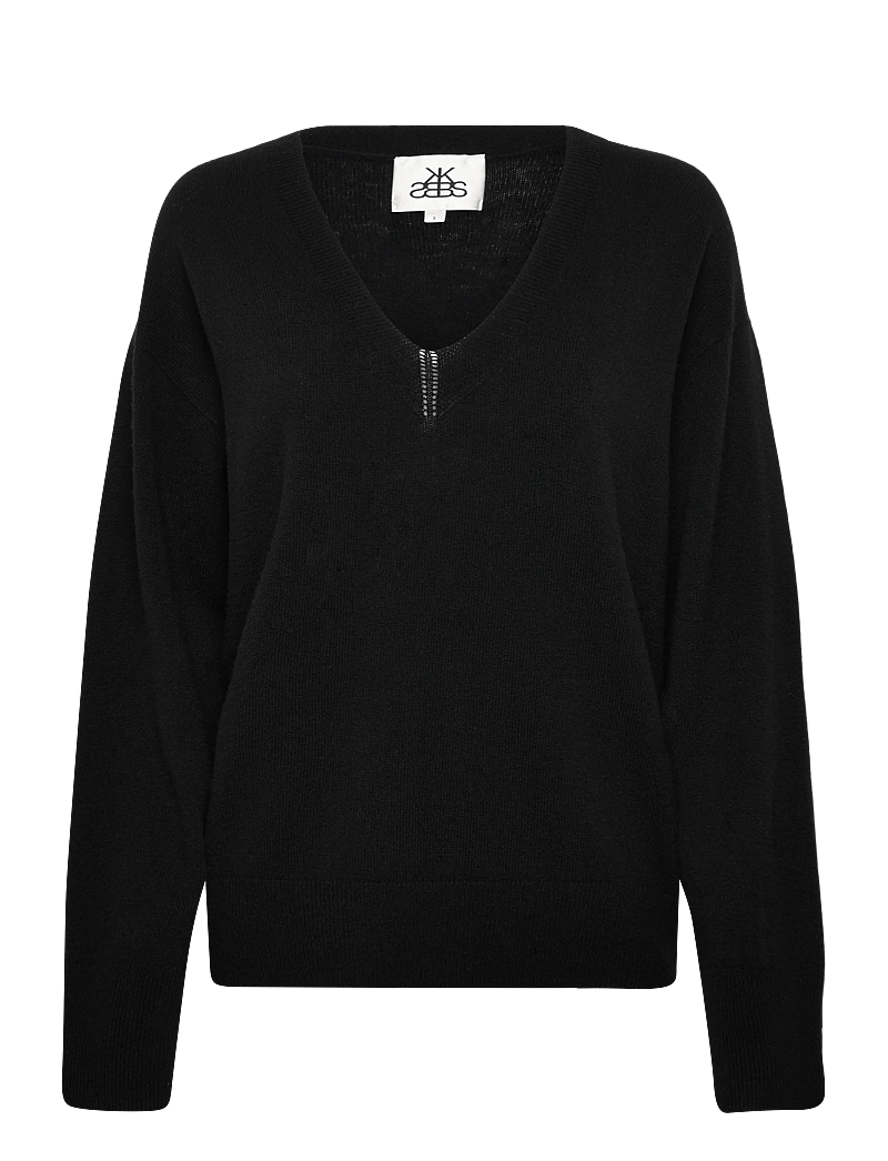 Karen By Simonsen - KBAnemone V-neck - striktrøjer - meteorite - 0