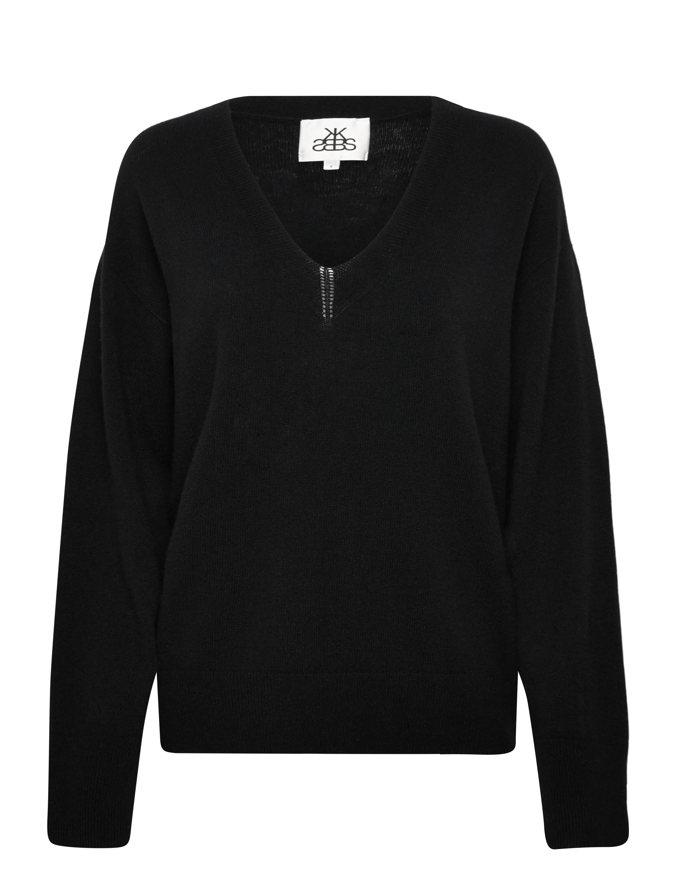 Karen By Simonsen KBAnemone V-neck - Tøj - METEORITE / black