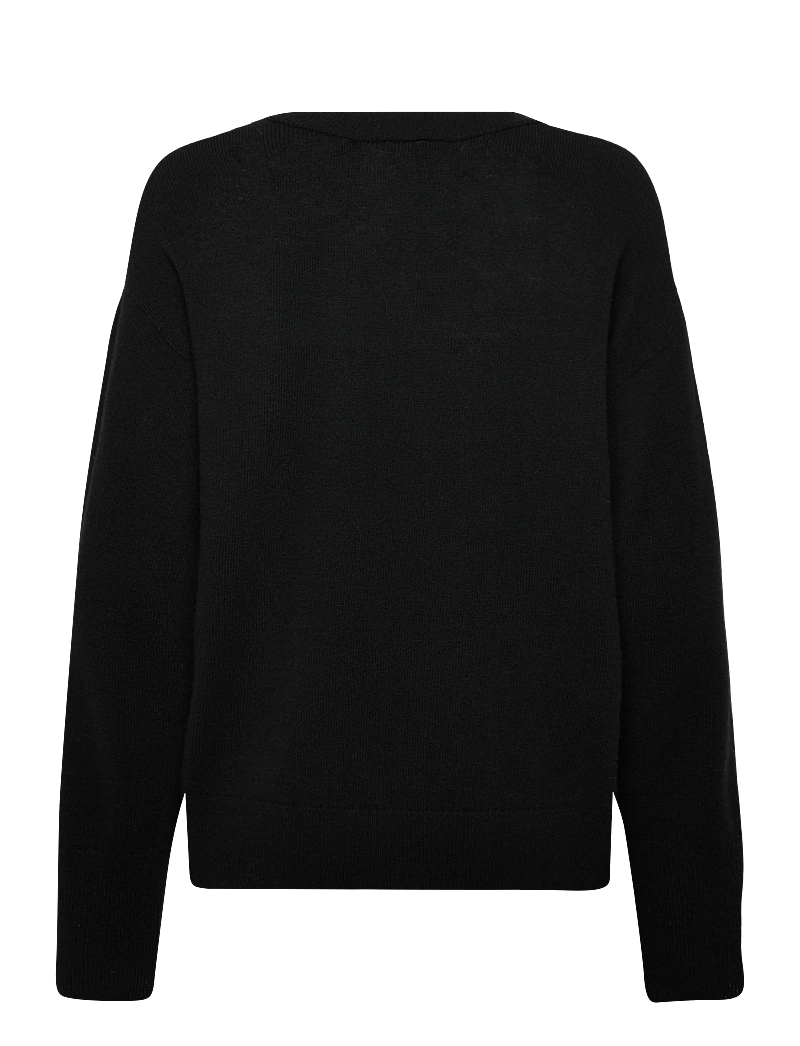 Karen By Simonsen - KBAnemone V-neck - striktrøjer - meteorite - 1