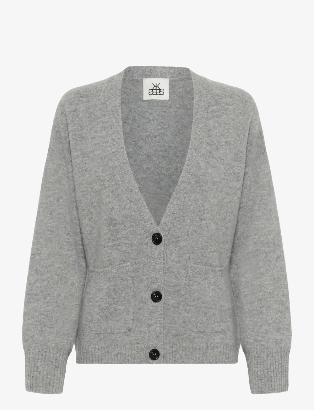 Karen By Simonsen - KBAnemone Cardigan - koftor - medium grey melange - 1