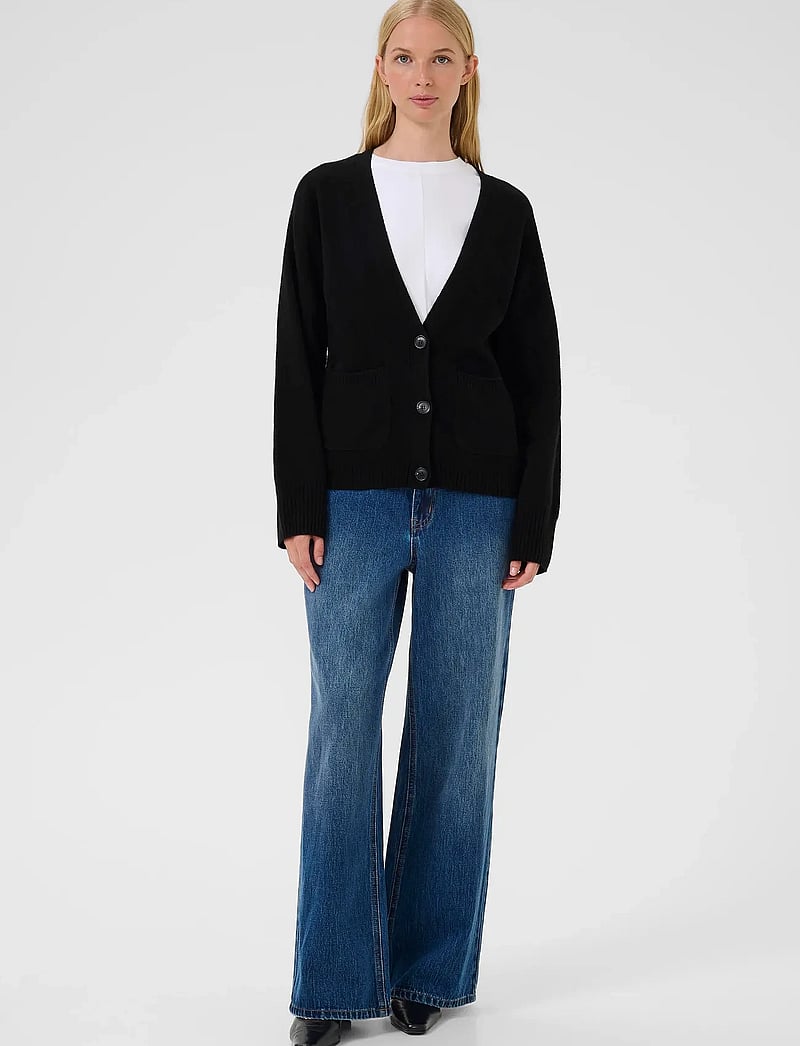 Karen By Simonsen - KBAnemone Cardigan - cardigans - meteorite - 3