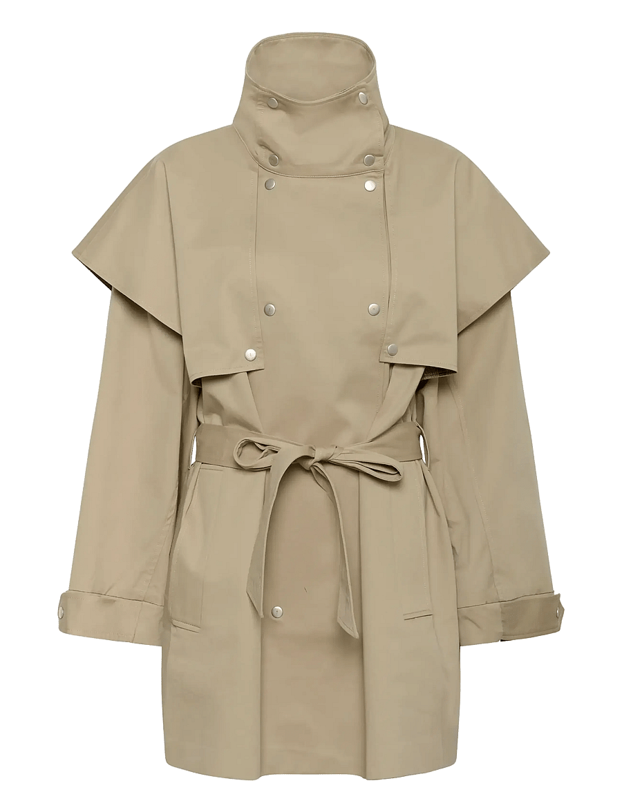 Karen By Simonsen - KBDana Trenchcoat - trench coats - chinchilla - 1