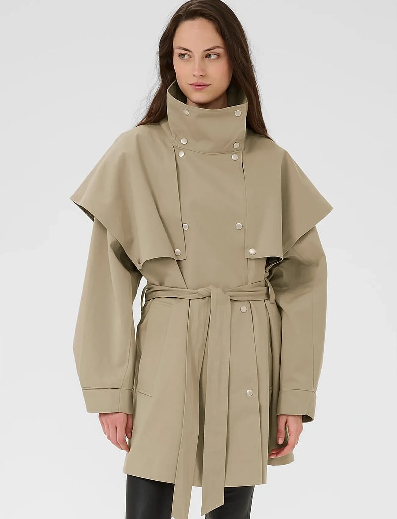 Karen By Simonsen - KBDana Trenchcoat - trench coats - chinchilla - 0