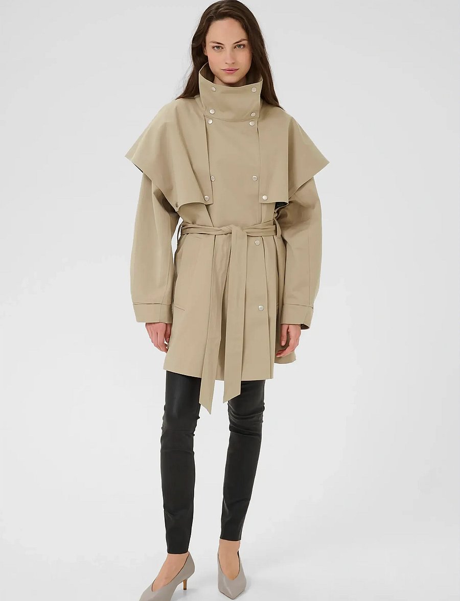 Karen By Simonsen - KBDana Trenchcoat - trench coats - chinchilla - 3