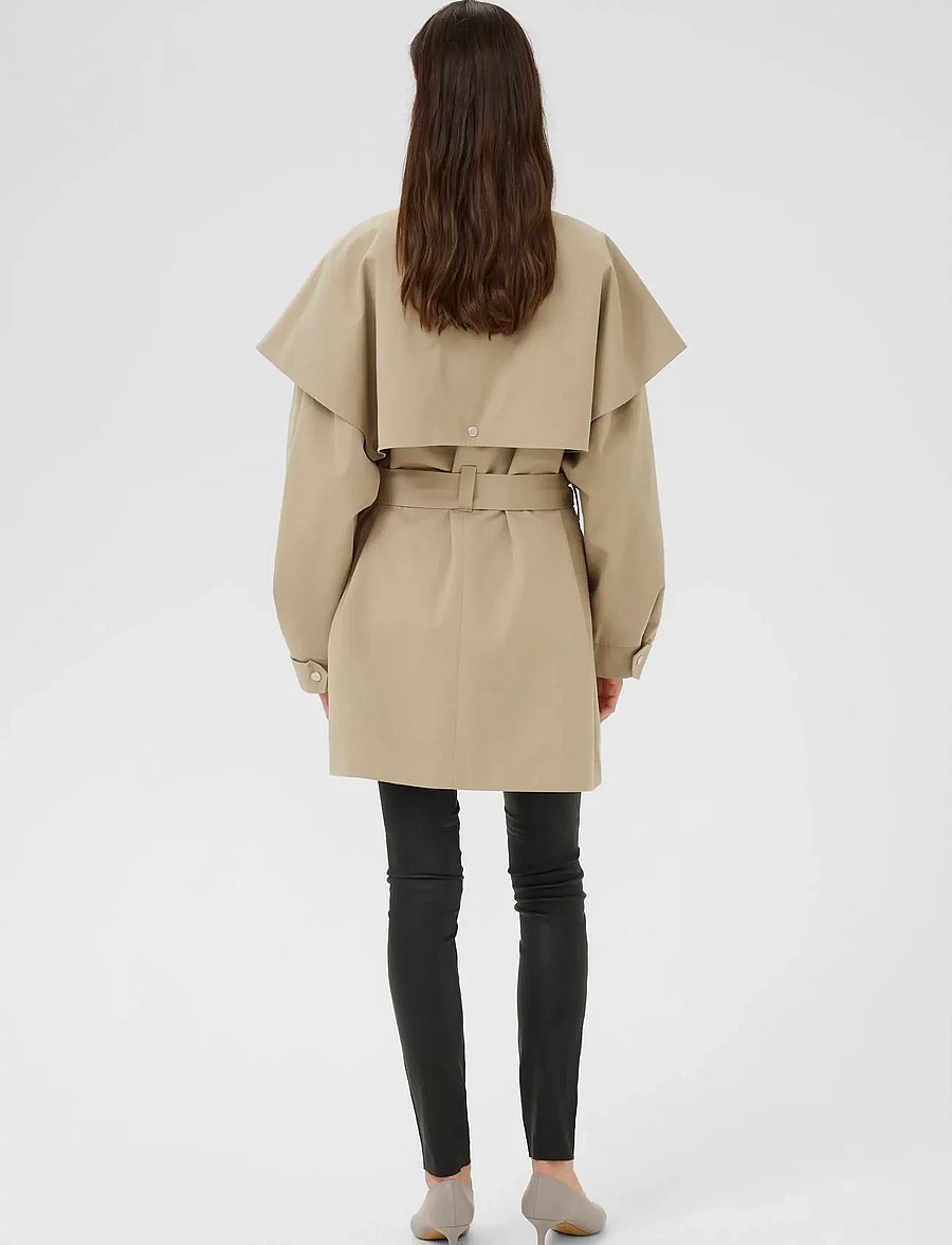 Karen By Simonsen - KBDana Trenchcoat - trench coats - chinchilla - 4