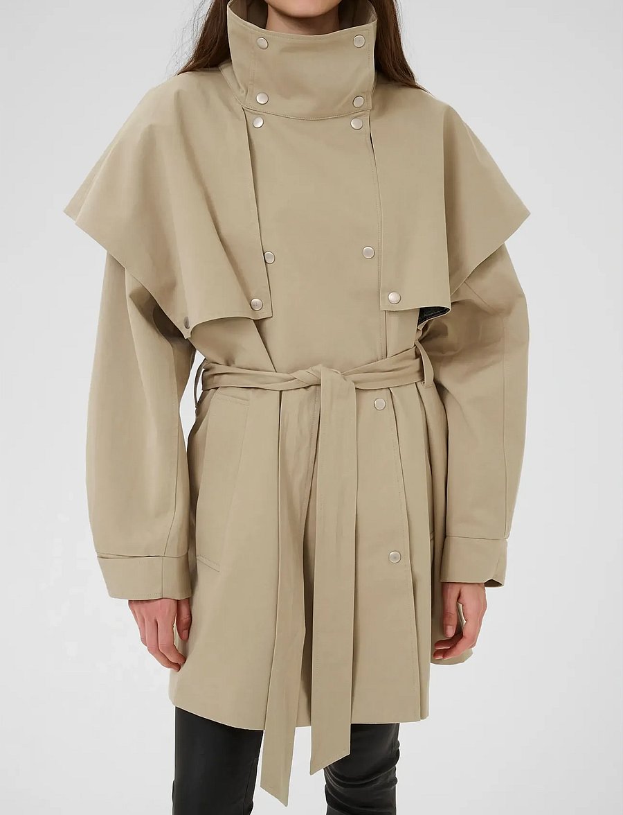 Karen By Simonsen - KBDana Trenchcoat - trench coats - chinchilla - 5