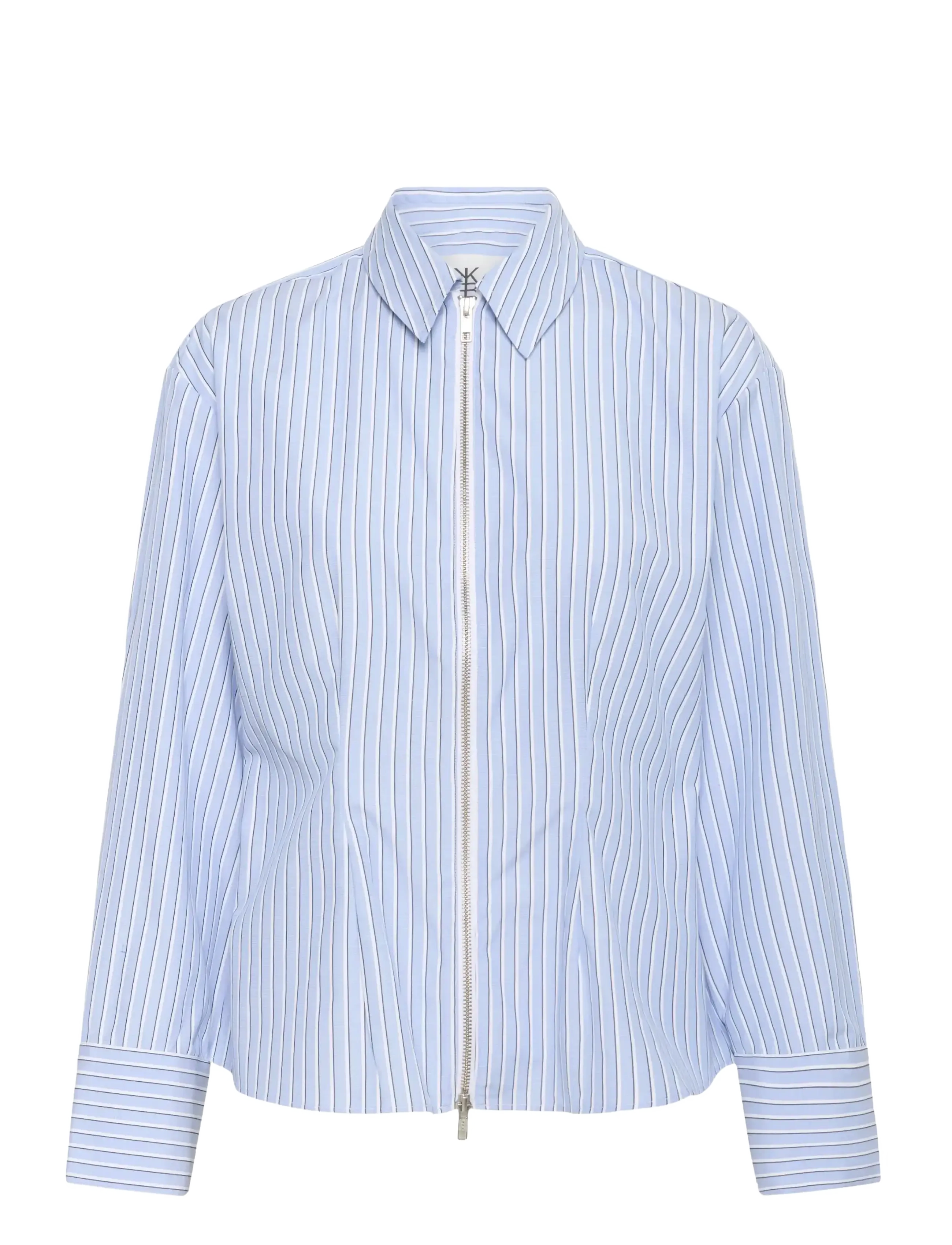 Karen By Simonsen KBDanielle Shirt - Transitional Layering - SUBDUED BLUE STRIPE / blue