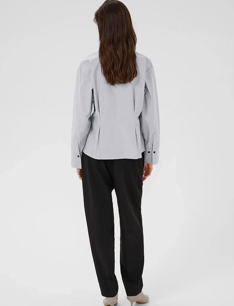 Karen By Simonsen - KBDeborah Blouse - långärmade skjortor - thunderstorm - 4