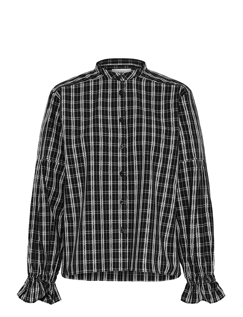 Karen By Simonsen - KBDestiny Blouse - langärmlige blusen - destiny check - 1