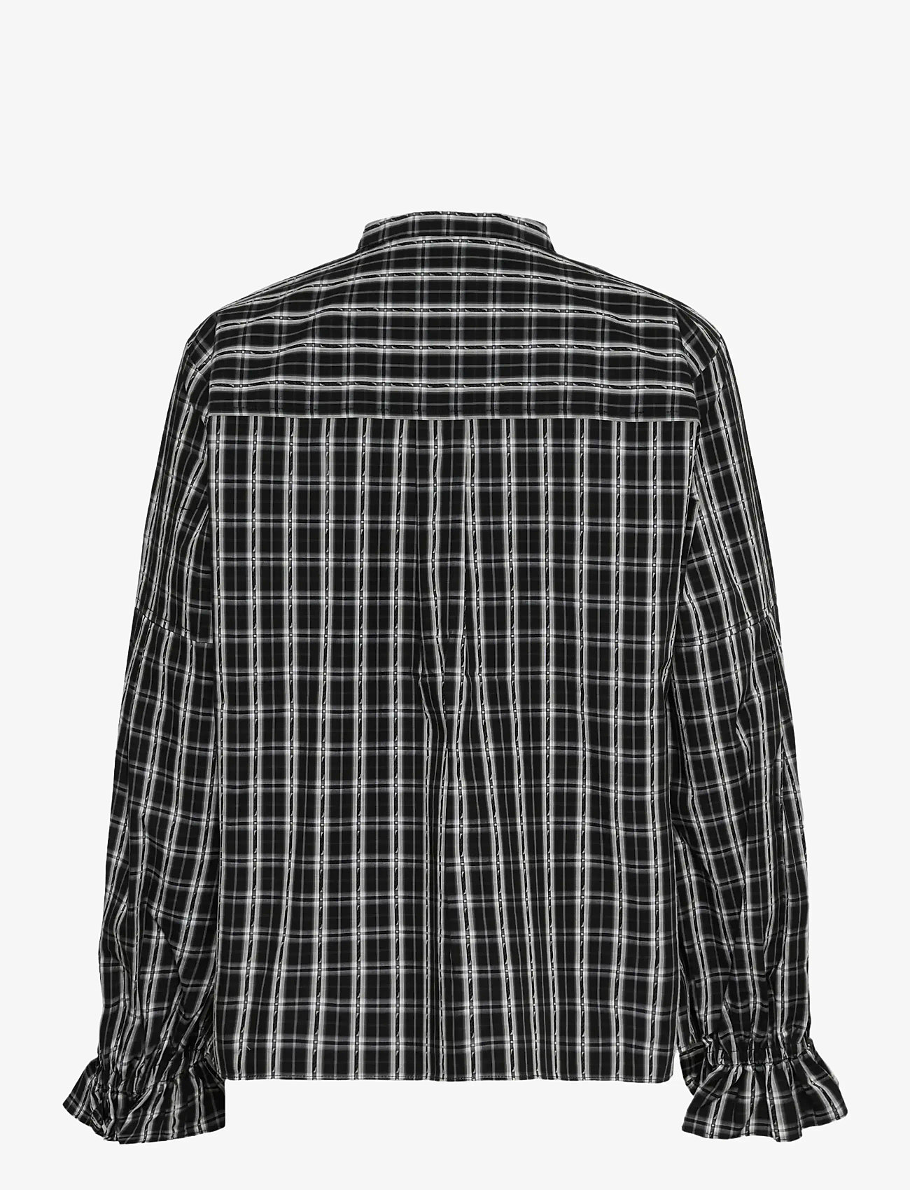 Karen By Simonsen - KBDestiny Blouse - langärmlige blusen - destiny check - 2