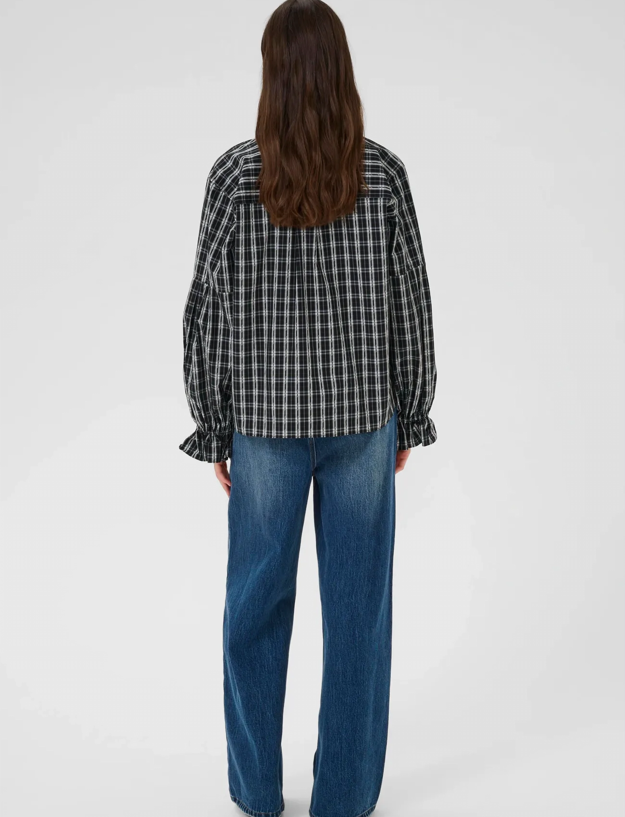 Karen By Simonsen - KBDestiny Blouse - langärmlige blusen - destiny check - 4