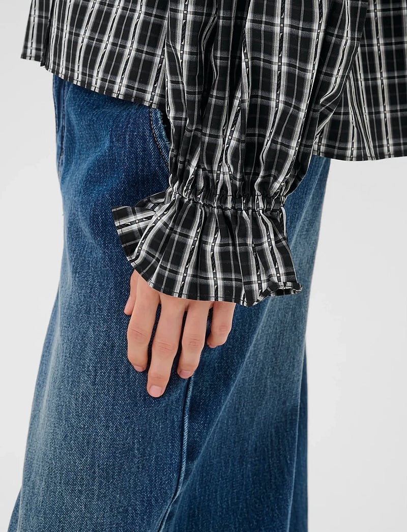 Karen By Simonsen - KBDestiny Blouse - langärmlige blusen - destiny check - 5