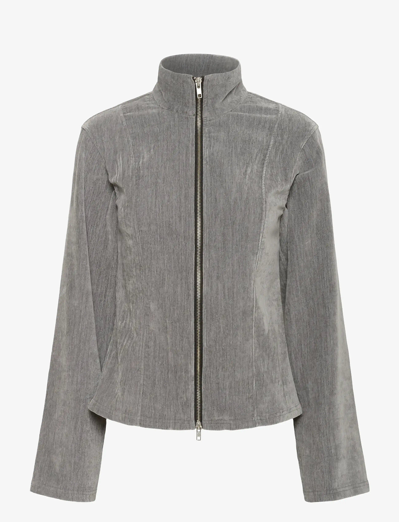 Karen By Simonsen - KBDarcy Cardigan - vårjackor - silver cloud - 1