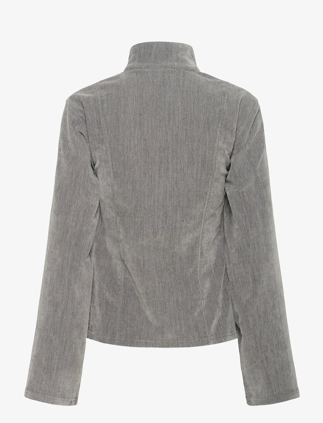 Karen By Simonsen - KBDarcy Cardigan - vårjackor - silver cloud - 2