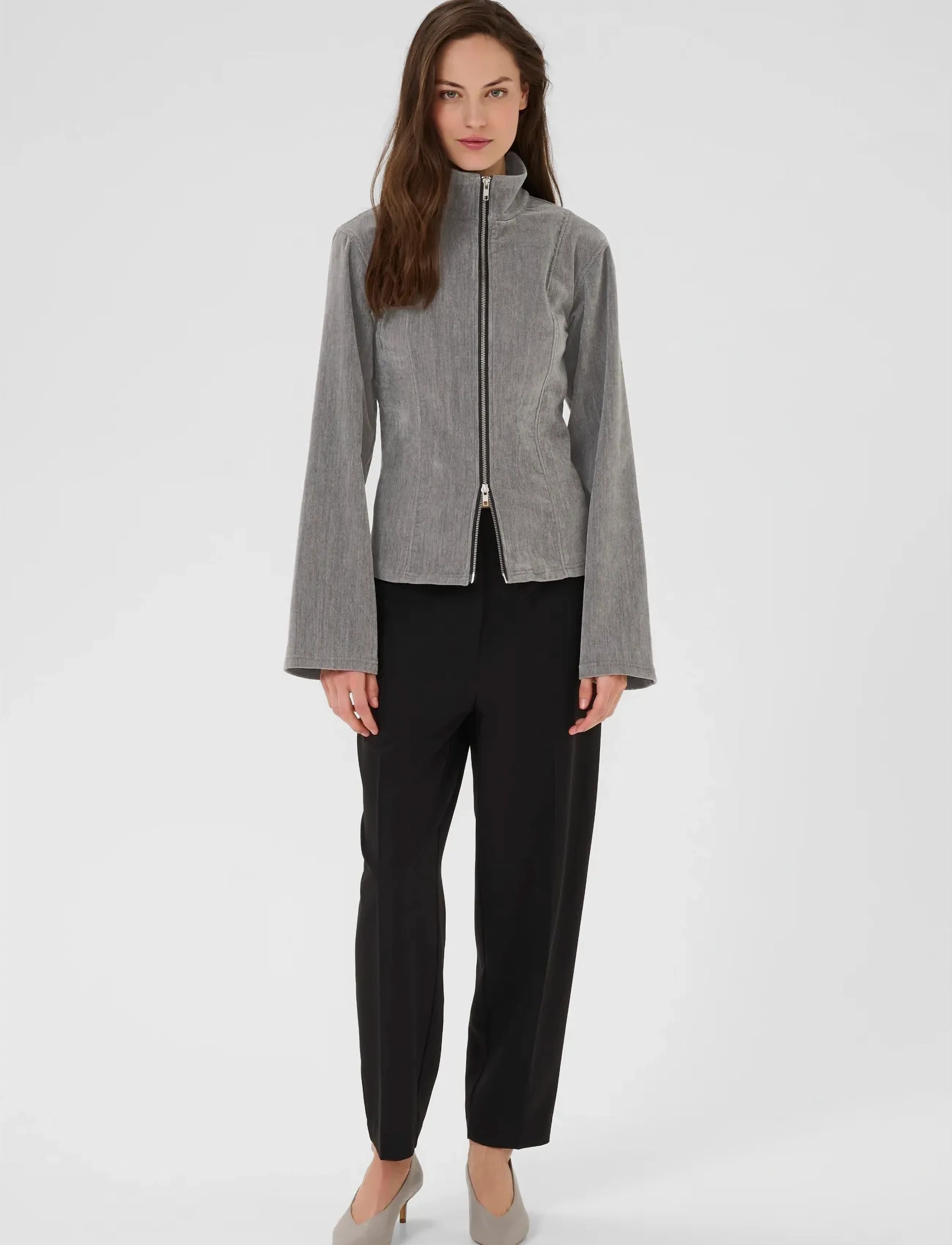 Karen By Simonsen - KBDarcy Cardigan - frühlingsjacken - silver cloud - 3