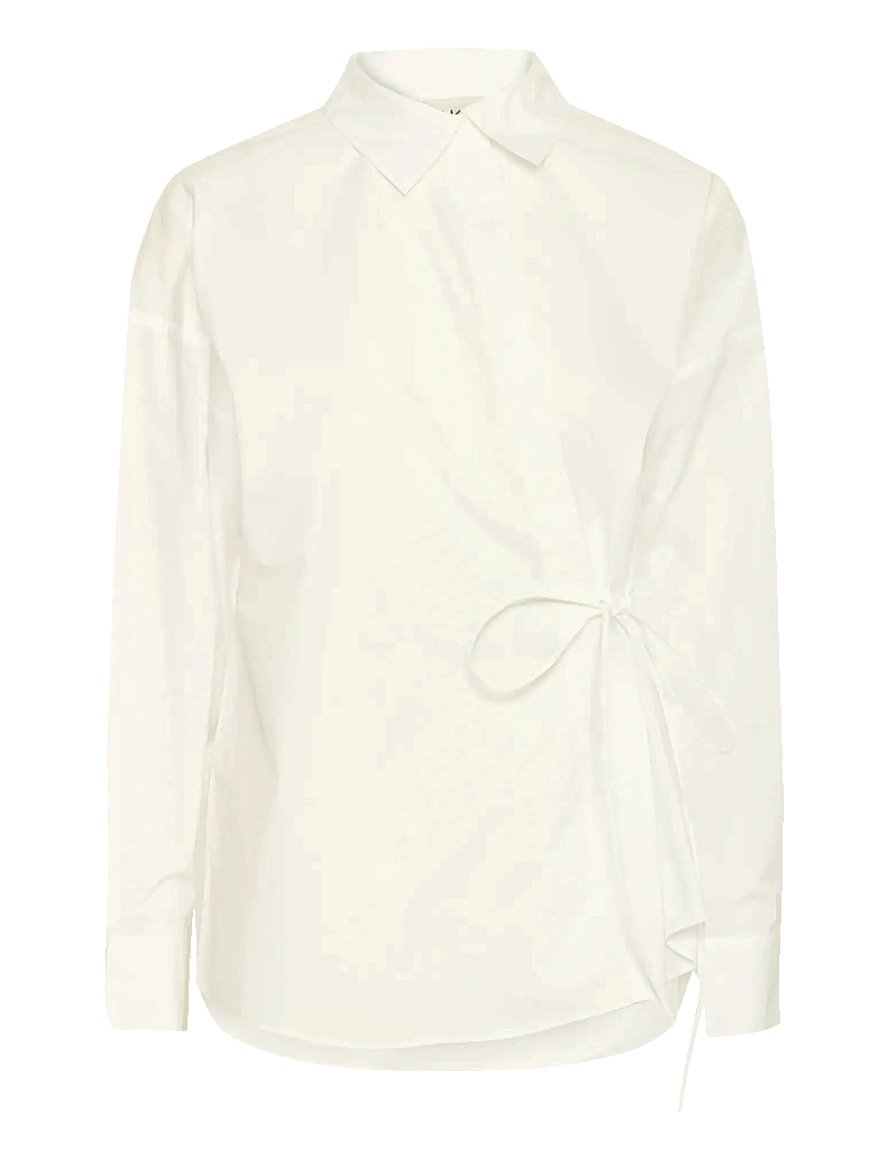 Karen By Simonsen - KBDylan Shirt - langærmede skjorter - bright white - 1