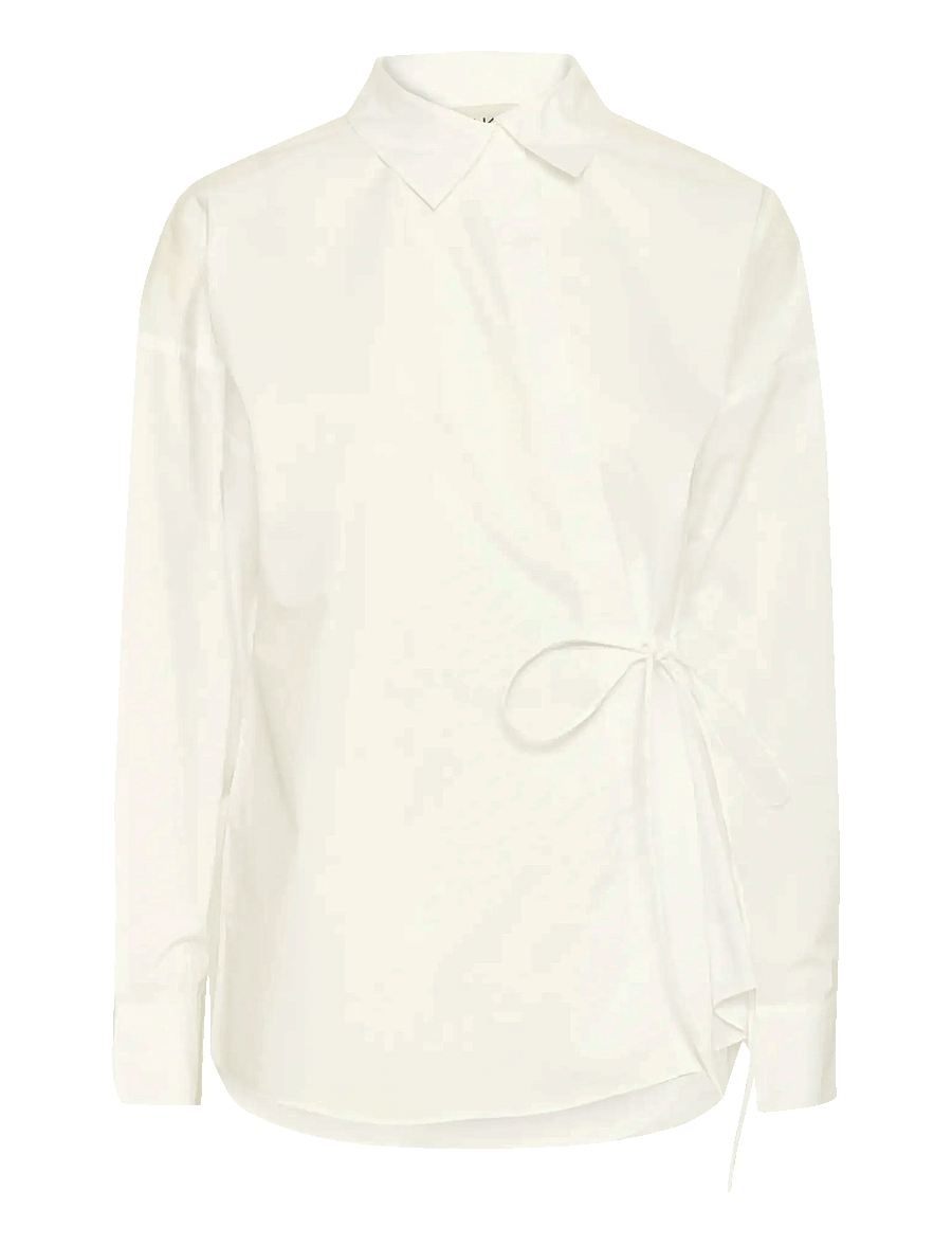 Karen By Simonsen - KBDylan Shirt - langärmlige hemden - bright white - 1
