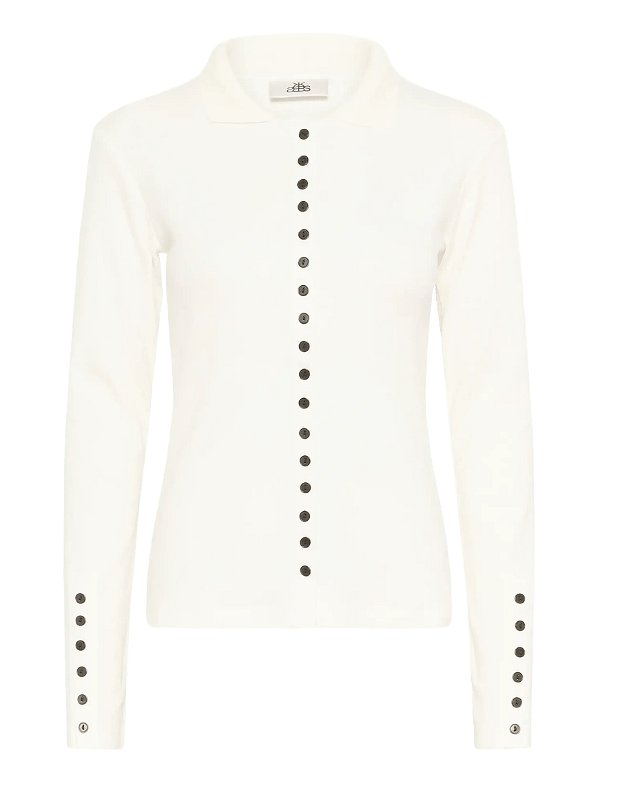 Karen By Simonsen - KBDafne Polo - poloshirts - egret - 1