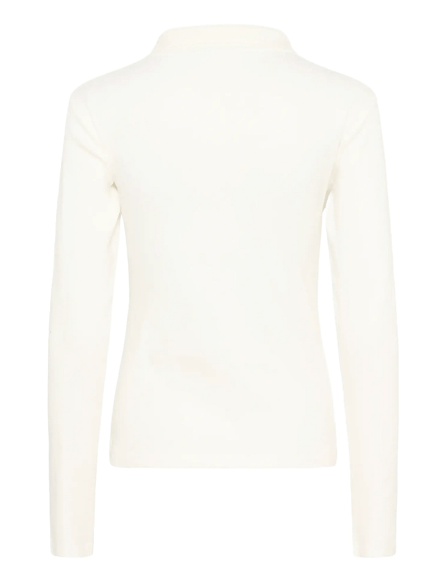 Karen By Simonsen - KBDafne Polo - poloshirts - egret - 2