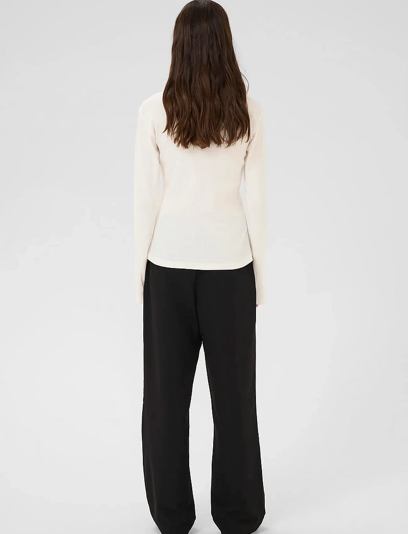 Karen By Simonsen - KBDafne Polo - langærmede skjorter - egret - 4