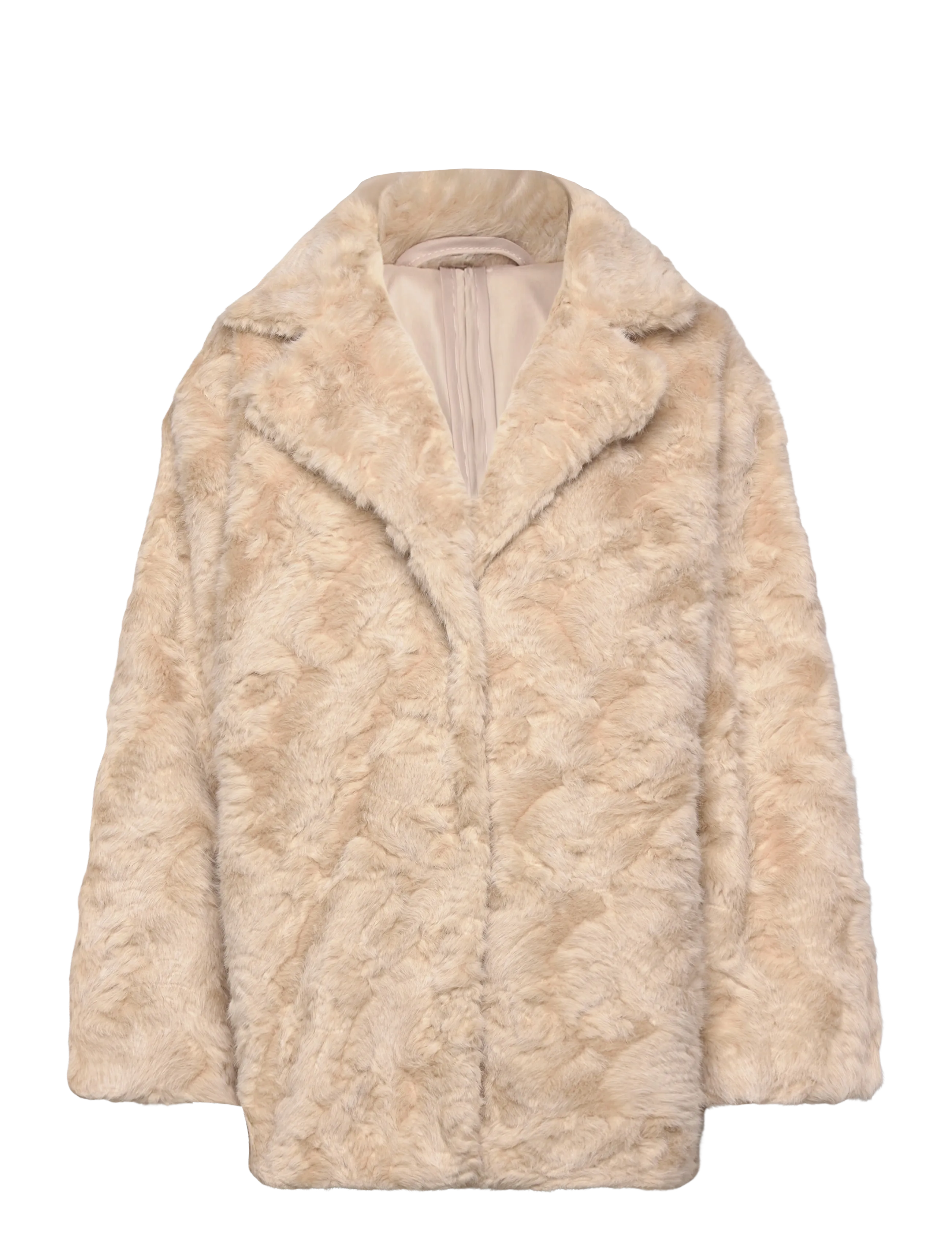 Karen By Simonsen KBBolinda Fur Jacket - Kunstkarusnahk - EGRET / beige