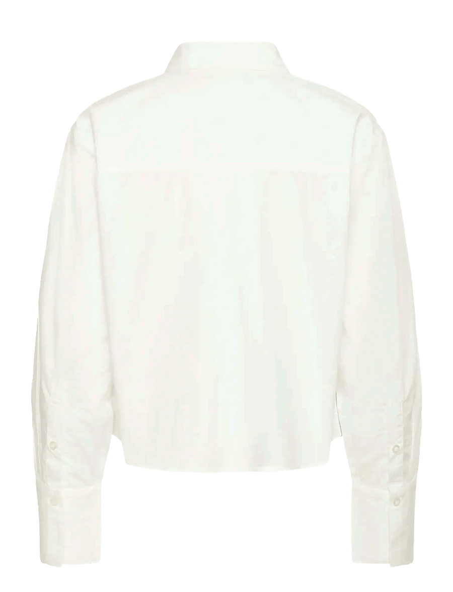Karen By Simonsen - KBDylan Malle Shirt - langærmede skjorter - bright white - 2