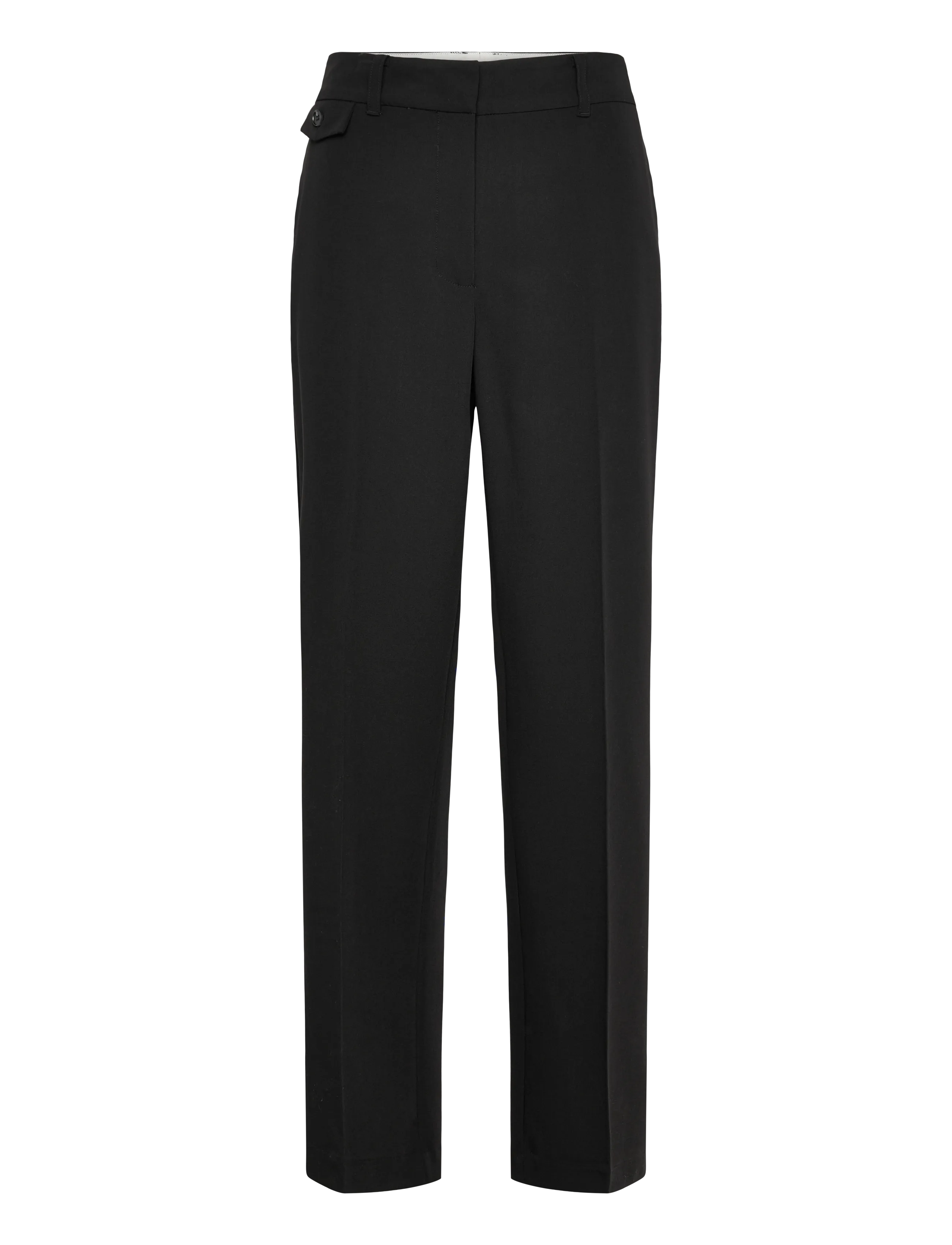 Karen By Simonsen KBRo Solid Milano Pants - Pidulikud püksid - METEORITE / black