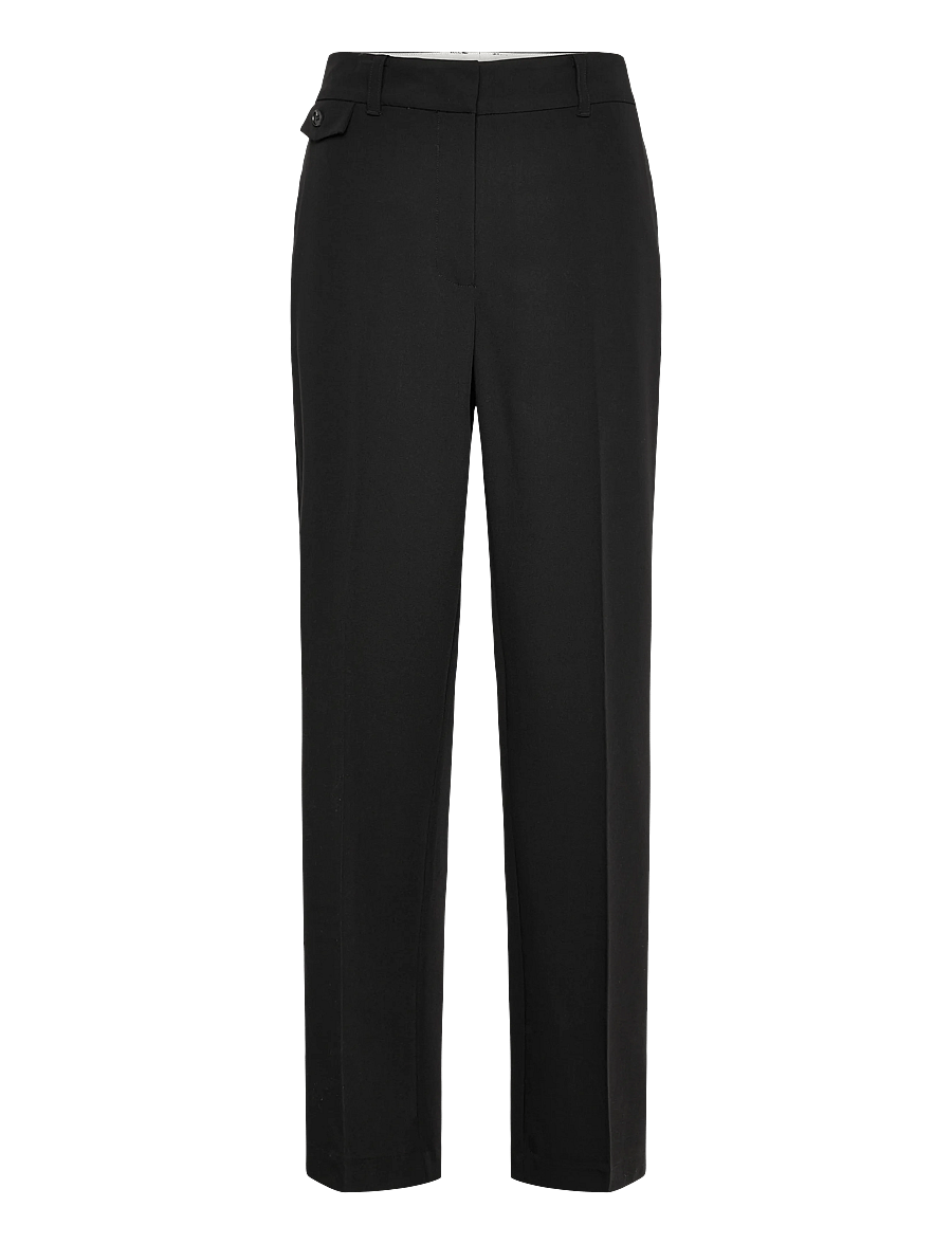 Karen By Simonsen - KBRo Solid Milano Pants - pidulikud püksid - meteorite - 1