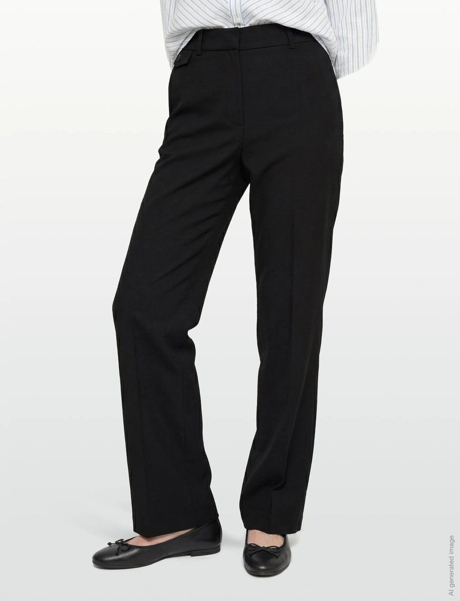 Karen By Simonsen - KBRo Solid Milano Pants - pidulikud püksid - meteorite - 3
