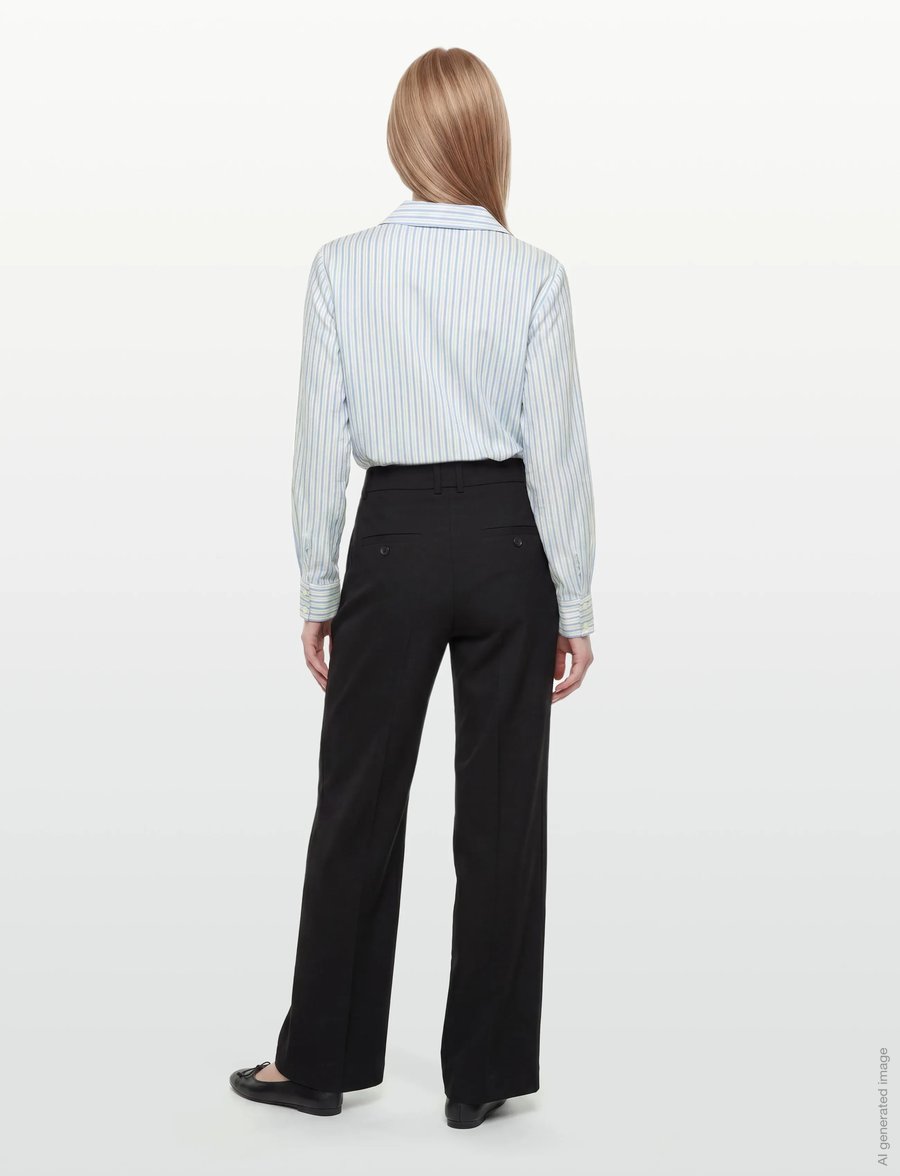 Karen By Simonsen - KBRo Solid Milano Pants - pidulikud püksid - meteorite - 4