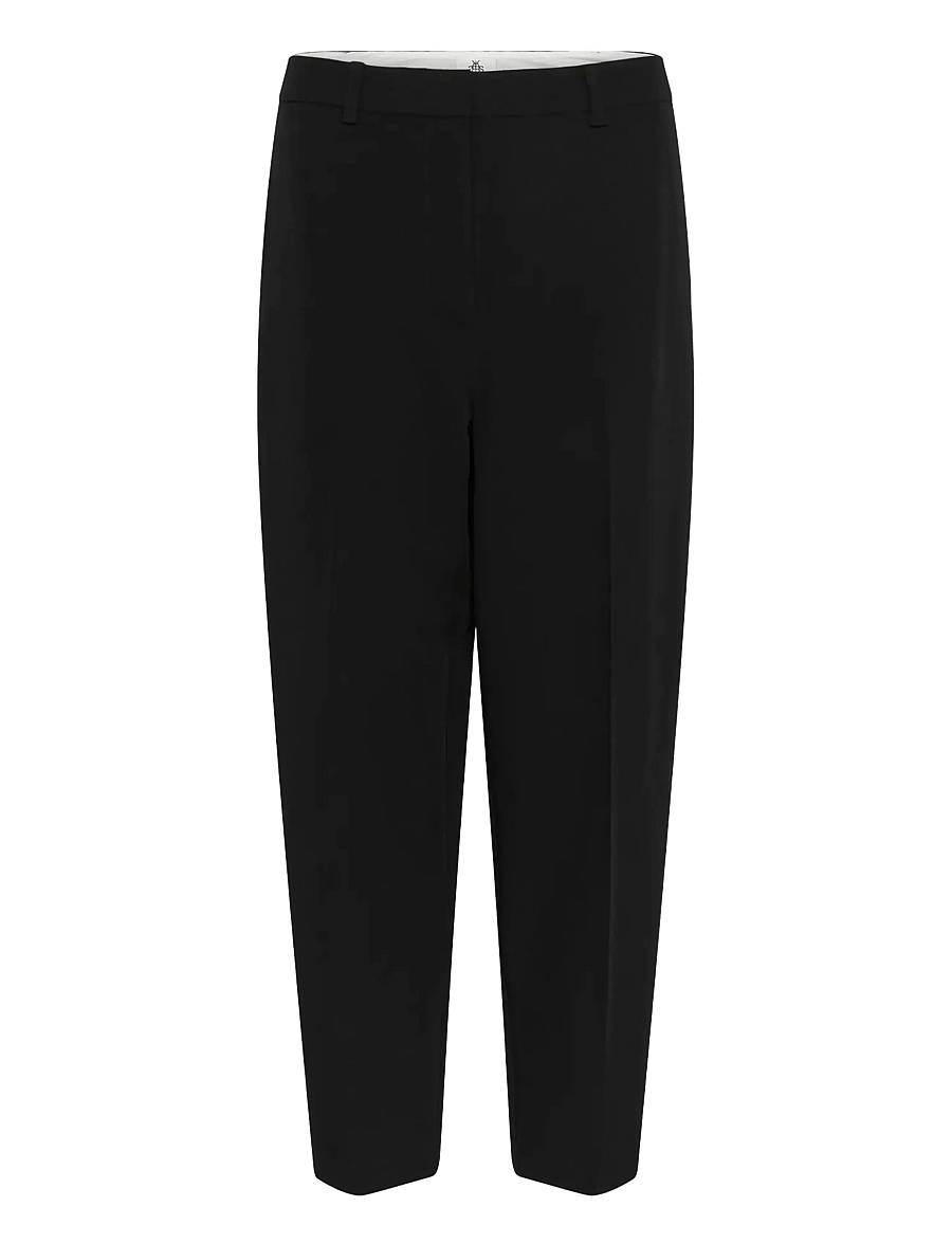 Karen By Simonsen - KBRo Solid Milano Carrot Pants - barrel-bukser - meteorite - 1